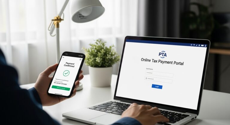 How to Pay PTA Tax Online Mobile & Laptop